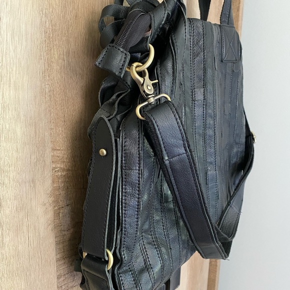 Amerileather Black Leather Tote - Picture 11 of 15